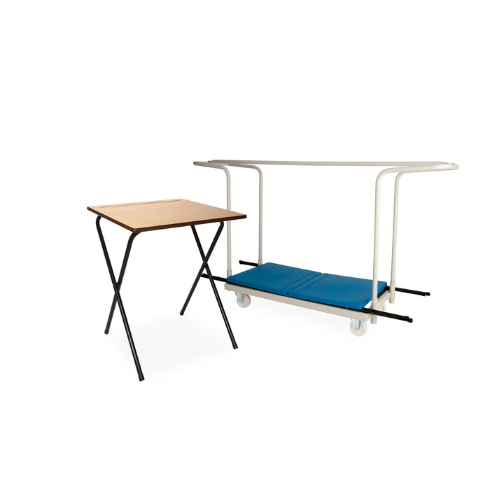 Titan 50 Economy Exam Desks + Trolley Bundle