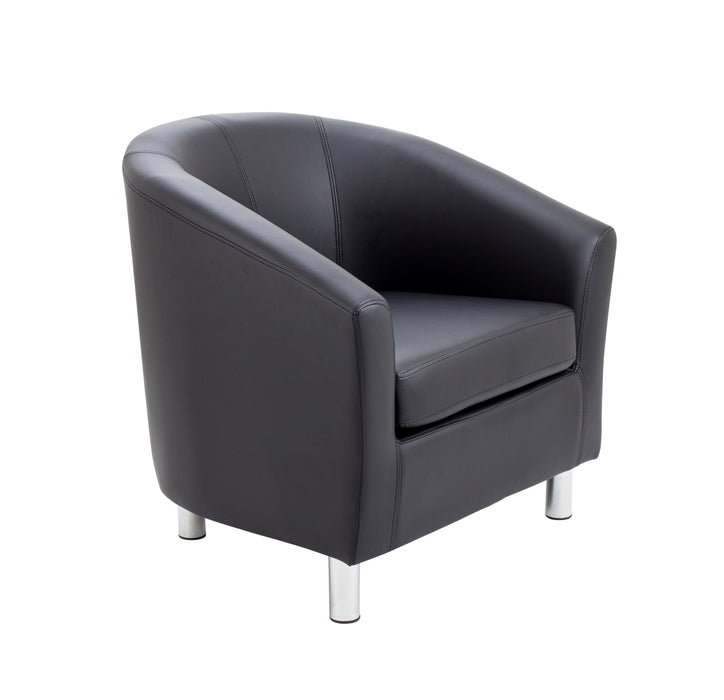 Vibrant Tub Armchair with Metal Feet SOFT SEATING & RECEP TC Group Black