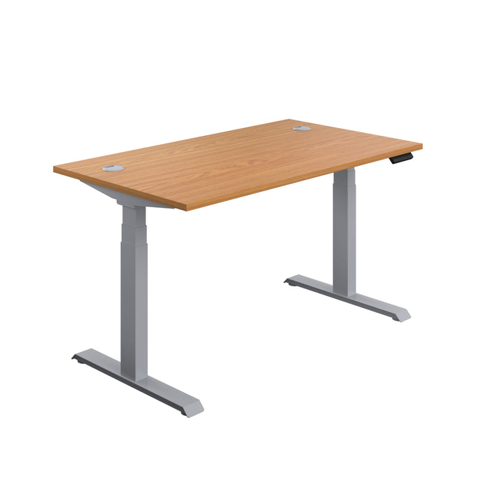 Economy Sit Stand Desk (FSC) | 1600 X 800 | Nova Oak/Silver