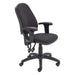 Calypso II Highback Operator Chair Office Chair, Fabric Office Chair TC Group Charcoal Height Adjustable 