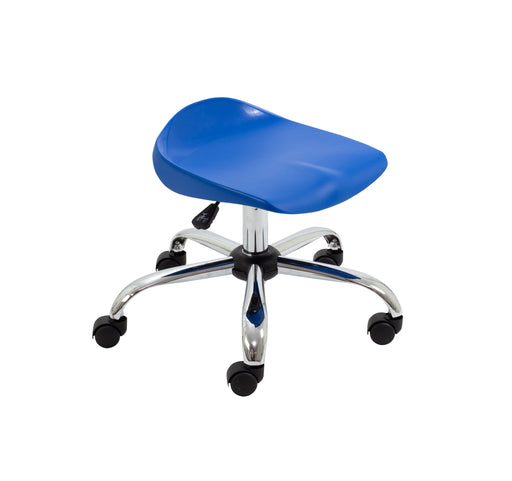 Titan Swivel Junior Stool Swivel TC Group Blue Castors 